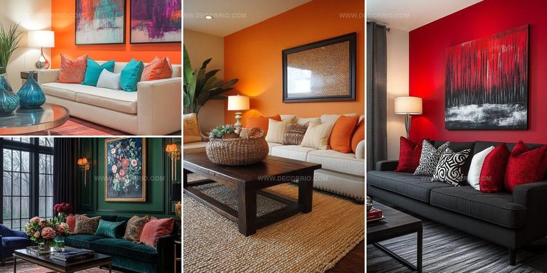 6410593 Playful Colorful Living Room Ideas