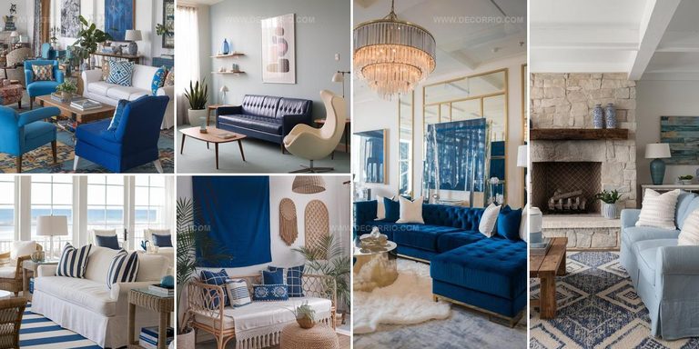 3931501 Bright Blue and White Living Room Ideas