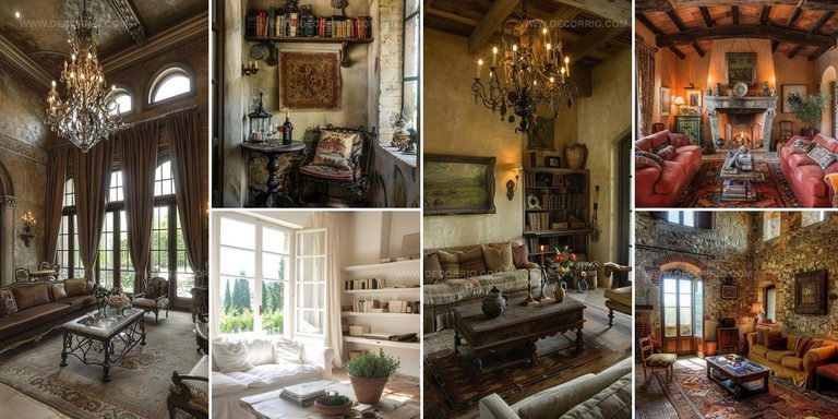 6201242 Tuscan Living Room Interior Designs