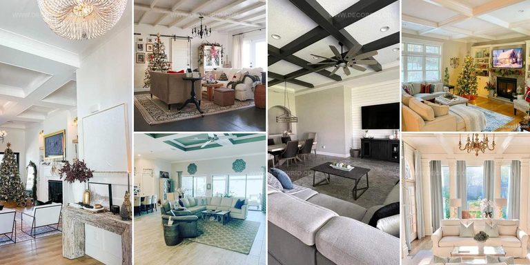 3531878 Coffered Ceiling Living Room Designs