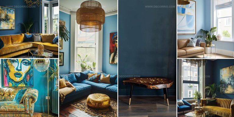 5950258 Blue and Gold Living Room Ideas