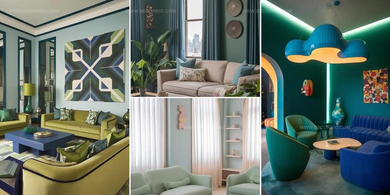 4538383 Green and Blue Living Room Ideas