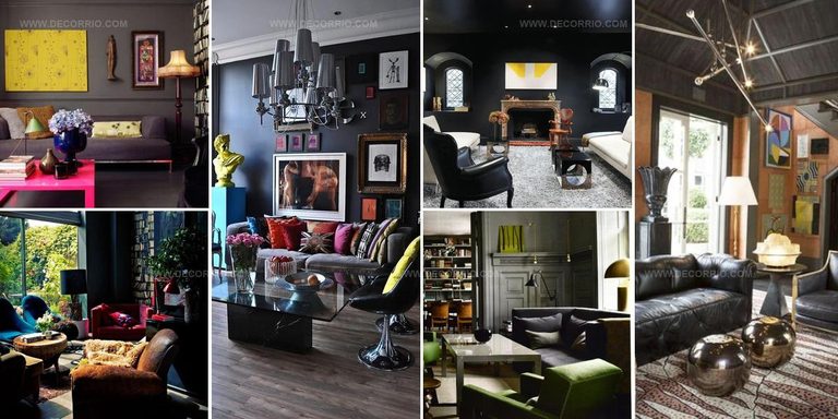 9816659 Dark Living Room Design Ideas
