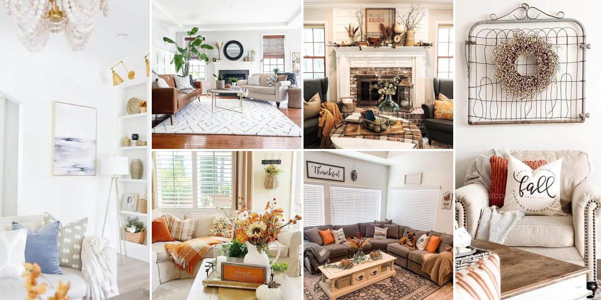 5741977 Seasonal Fall Living Room Decor Ideas