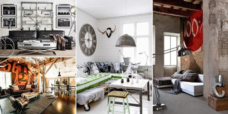 4800603 Bold Industrial Living Room Design Ideas