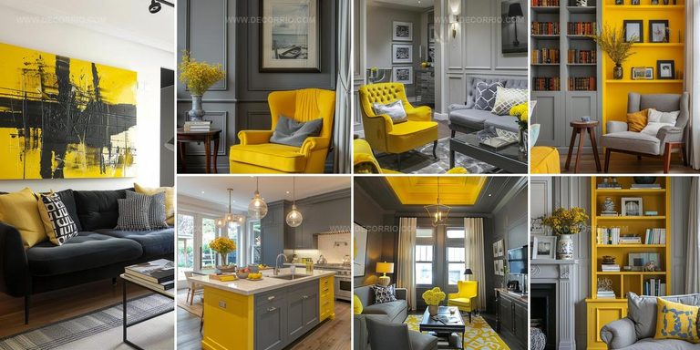 2932112 Gray And Yellow Living Room Decor Ideas