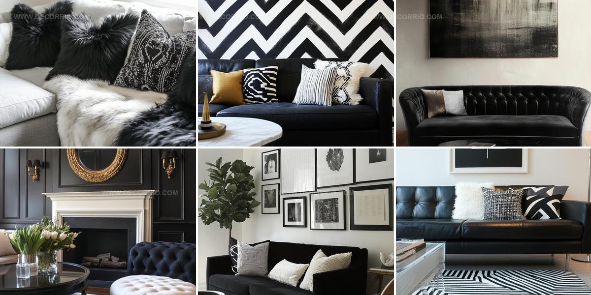 4830114 Artful Black Living Room Decor Ideas