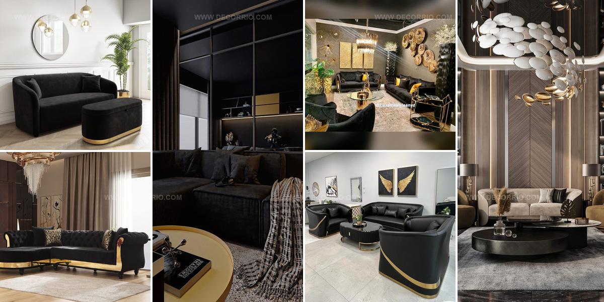 9711439 Glam Black And Gold Living Room Ideas