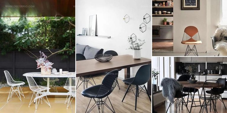 3154895 Eames Wire Chairs For Indoor Outdoor Spaces