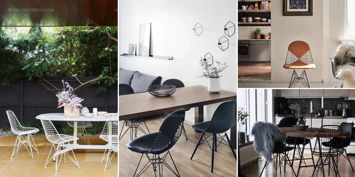 3154895 Eames Wire Chairs For Indoor Outdoor Spaces