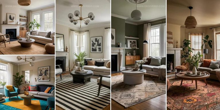 9316411 Stylish Living Room Rug Ideas