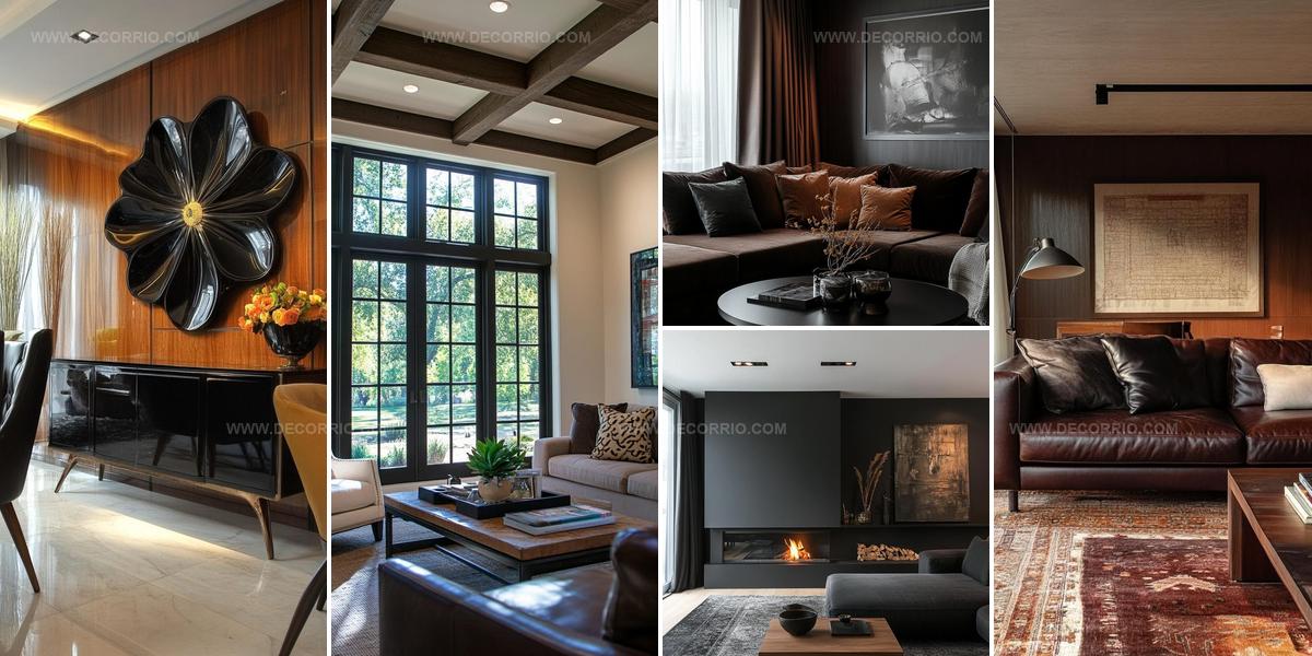 3045915 Black And Brown Living Rooms