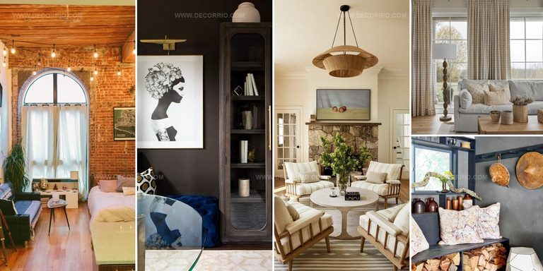 3349766 Covered Stylish Brown Living Room Ideas
