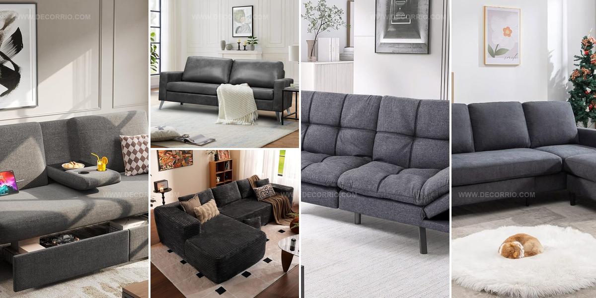 7875203 Dark Grey Sofa Living Room Styles