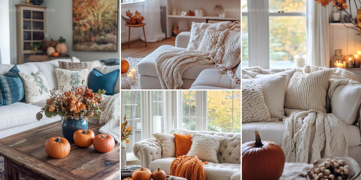 3258949 Warm Fall Living Room Decor Ideas