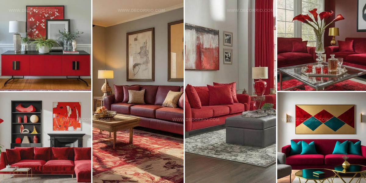 5371260 Red Living Room Decor Ideas