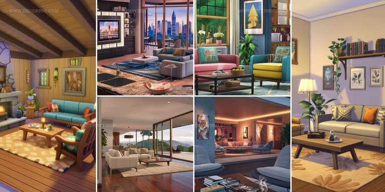 7093330 Sims 4 Living Room CC Ideas