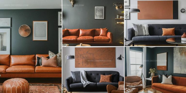 5724177 Black and Rust Living Room Ideas