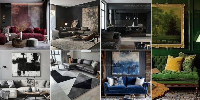 6138507 Dark Living Room Decor Ideas