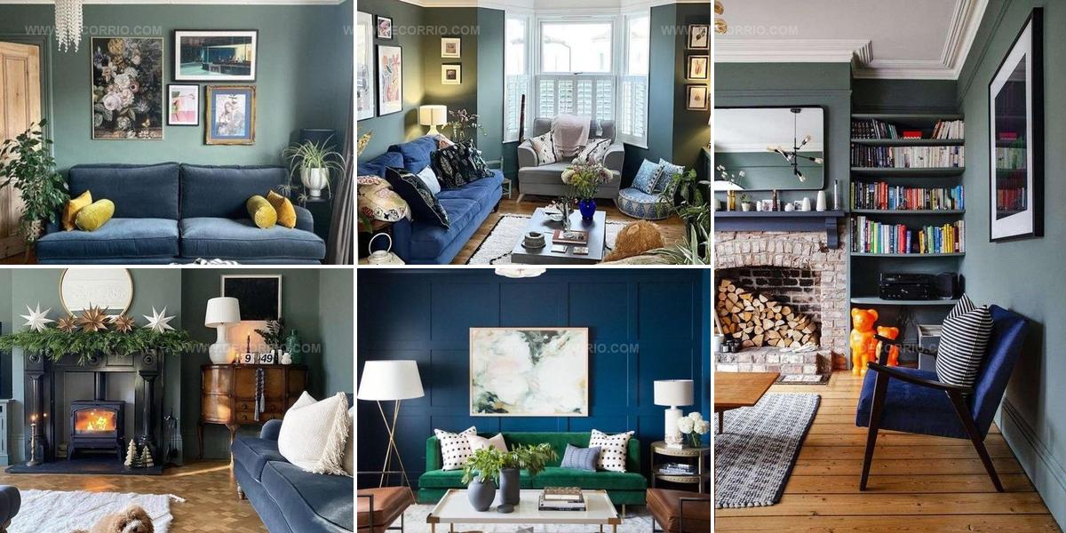3044464 Fresh Blue And Green Living Room Ideas