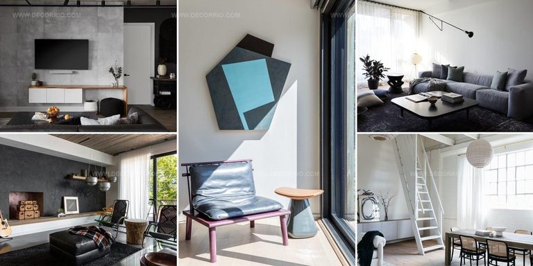 8708110 Sleek Industrial-Style Living Room