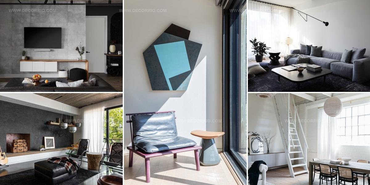 8708110 Sleek Industrial-Style Living Room