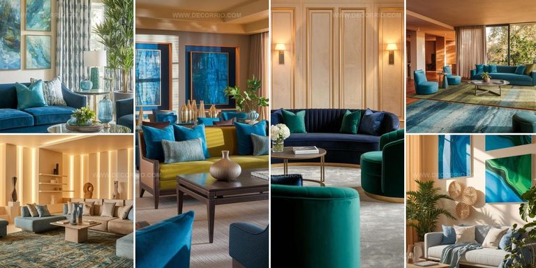 3254802 Sunny Blue And Green Living Room Ideas