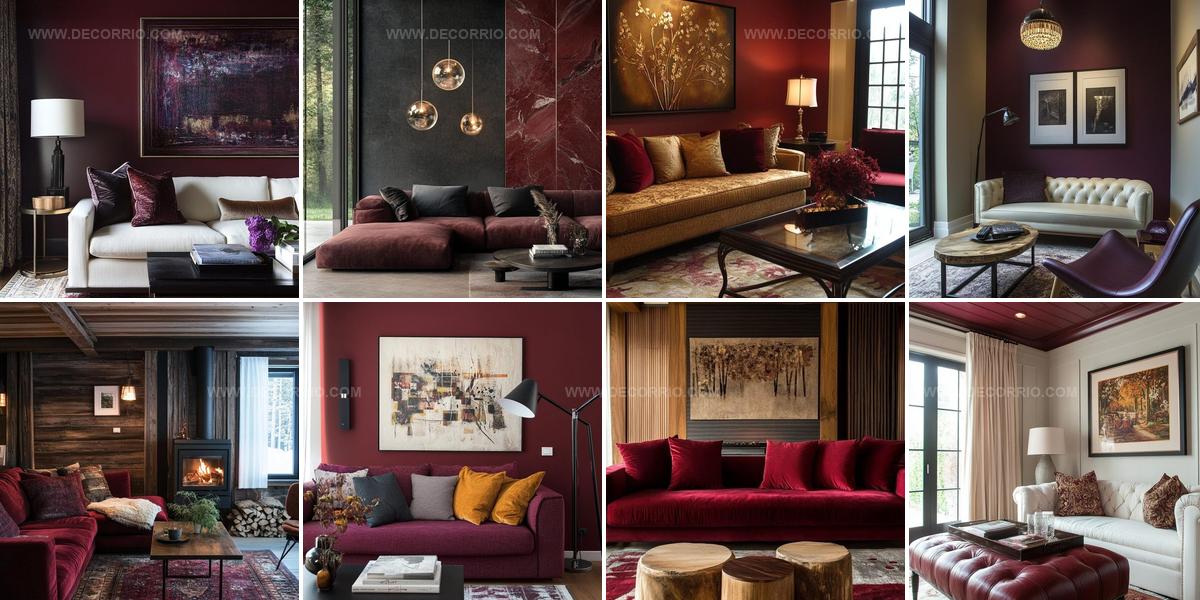 5847610 Burgundy Living Room Designs