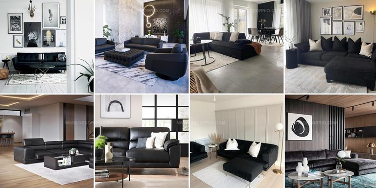 7574203 Black Sofa Living Room Inspiration