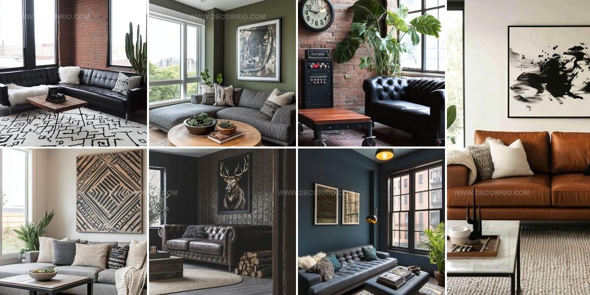 7187486 Bold Masculine Living Room Ideas