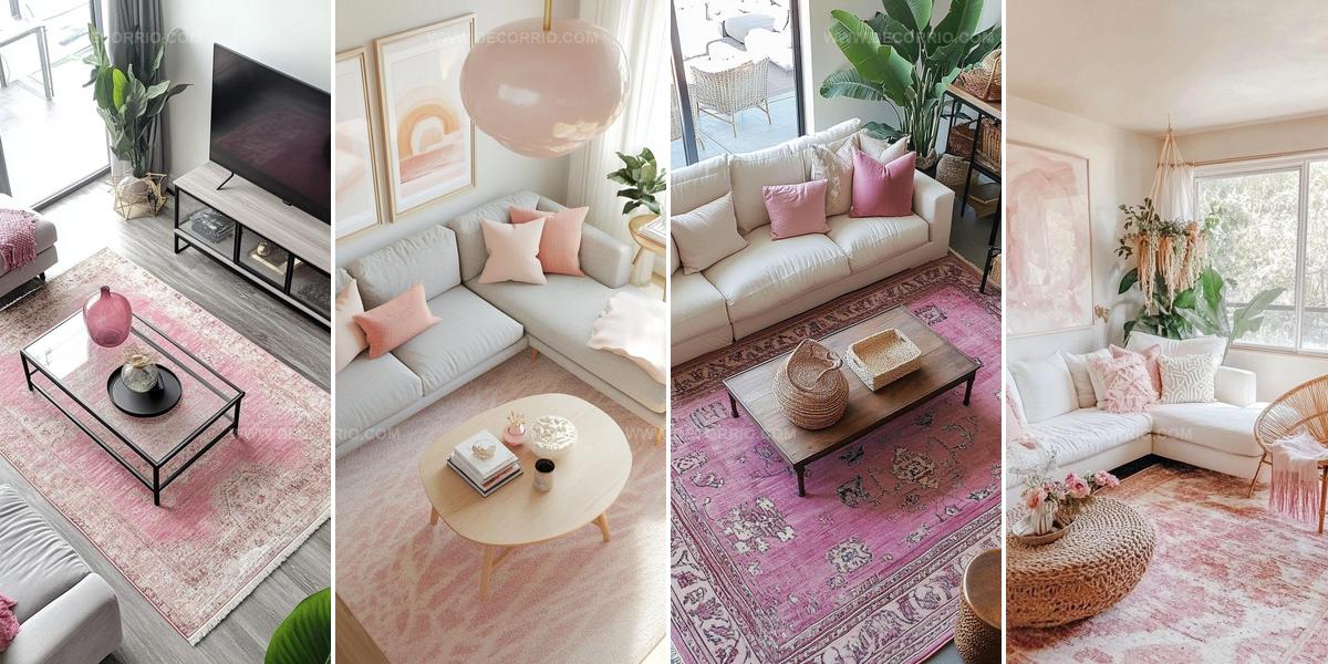 5204547 Cozy Pink Living Room Designs
