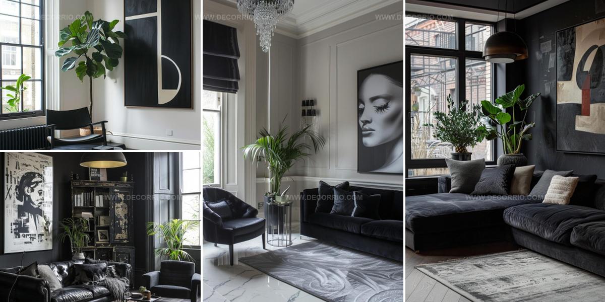 6884678 Streamlined Black Living Room Ideas