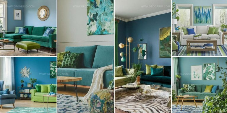 5664390 Productive Blue and Green Living Room Ideas