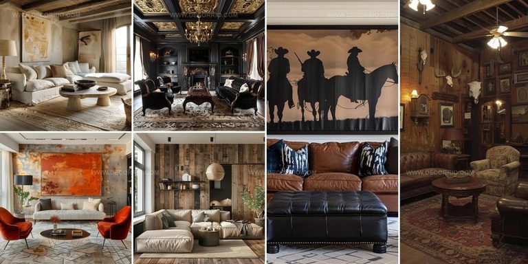 2225200 Functional Western Gothic Living Room Ideas
