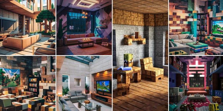 8277238 Minecraft Living Room Ideas