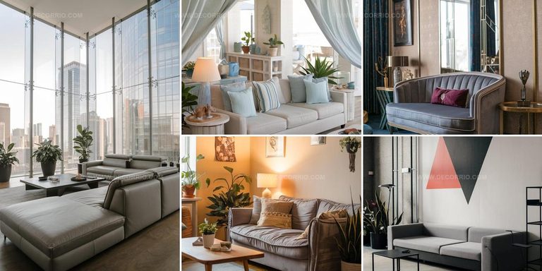 9118856 Living Room with Grey Couch Ideas