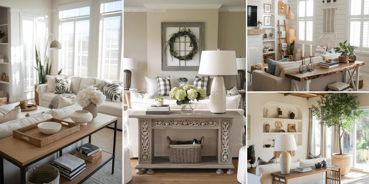 2384478 Gorgeous Sofa Table Behind Couch Inspirations