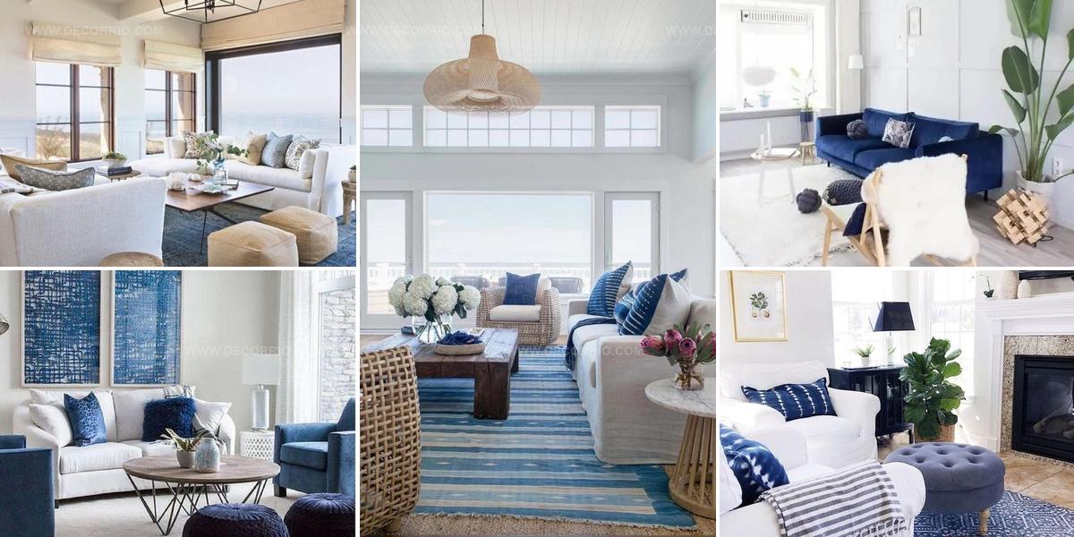 7120634 Blue And White Living Room Decor Ideas