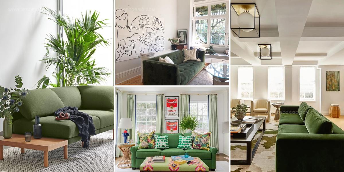 4999516 Relaxed Green Couch Living Room Ideas