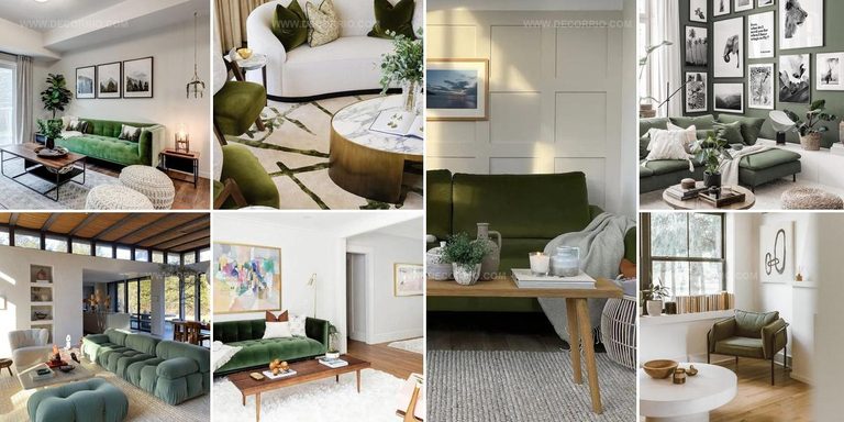 8020340 Green And White Living Room Ideas