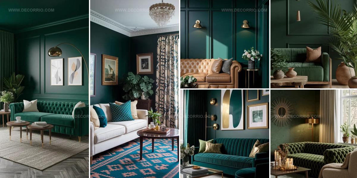 9595006 Detailed Dark Green Living Room Ideas