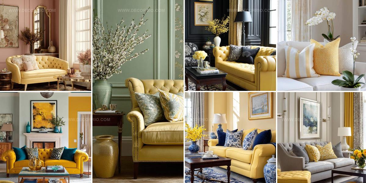 3600617 Butter Yellow Living Room Color Schemes