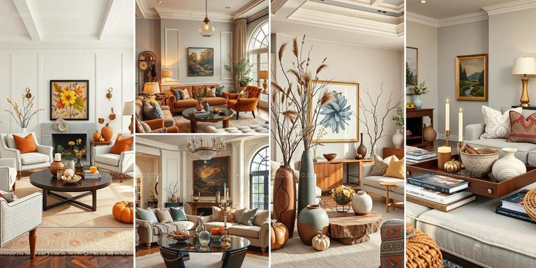 1114817 Coastal Fall Living Room Decor Ideas
