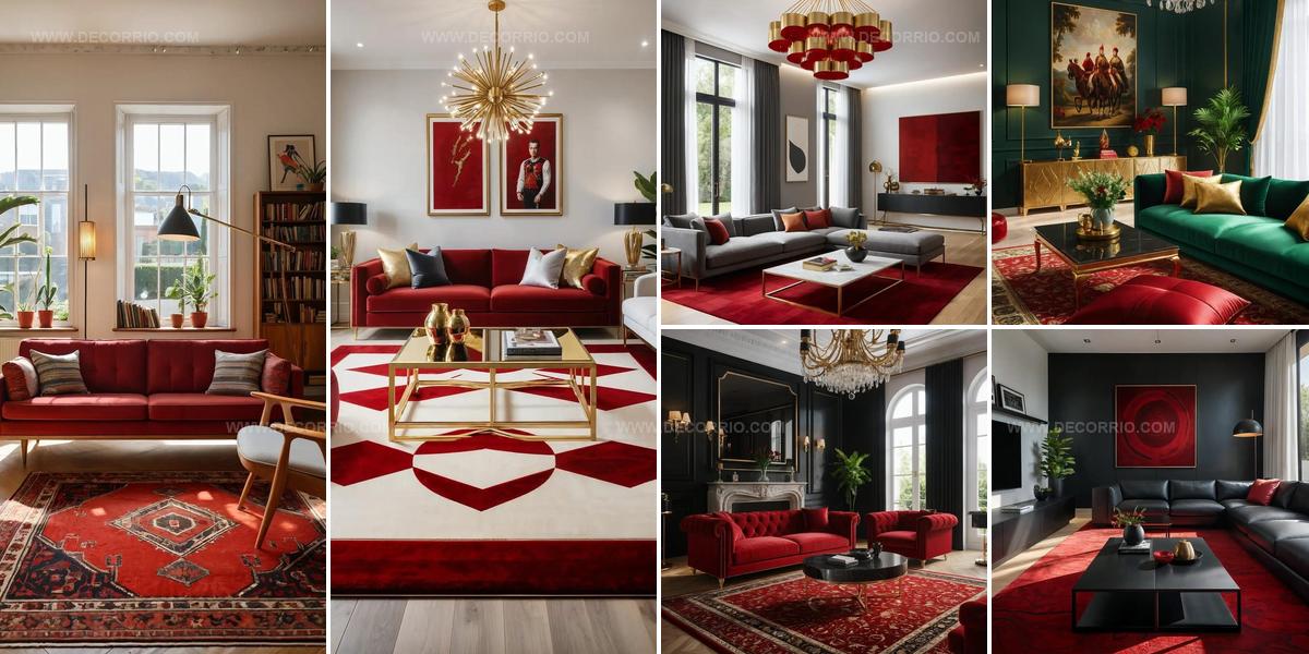 3659907 Living Room With Red Rug Ideas