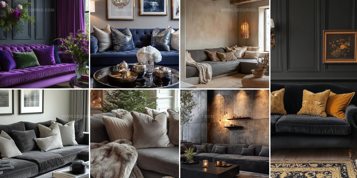 4709080 Casual Dark Grey Couch Living Room Ideas