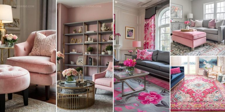 1353569 Pink And Gray Living Room Ideas