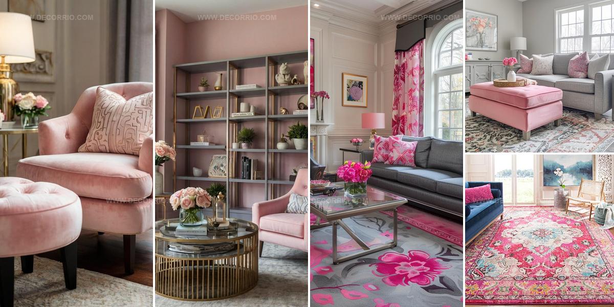 1353569 Pink And Gray Living Room Ideas