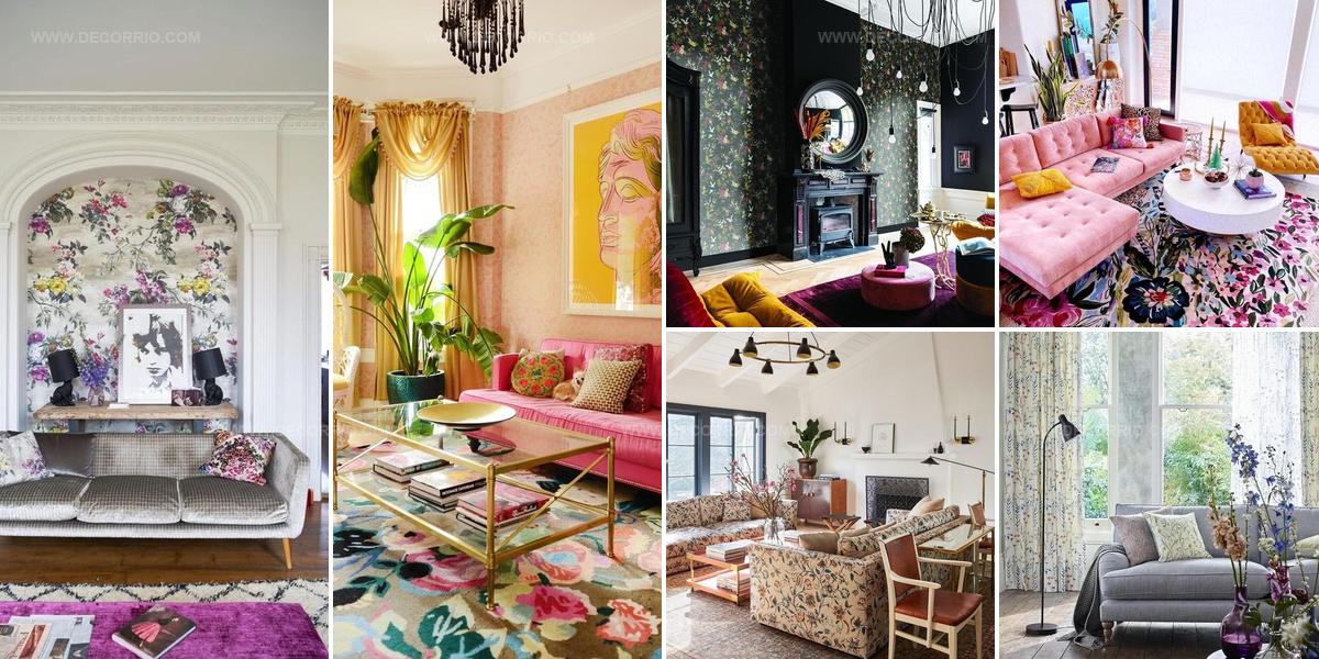 7973118 Floral Living Room Decor Styles