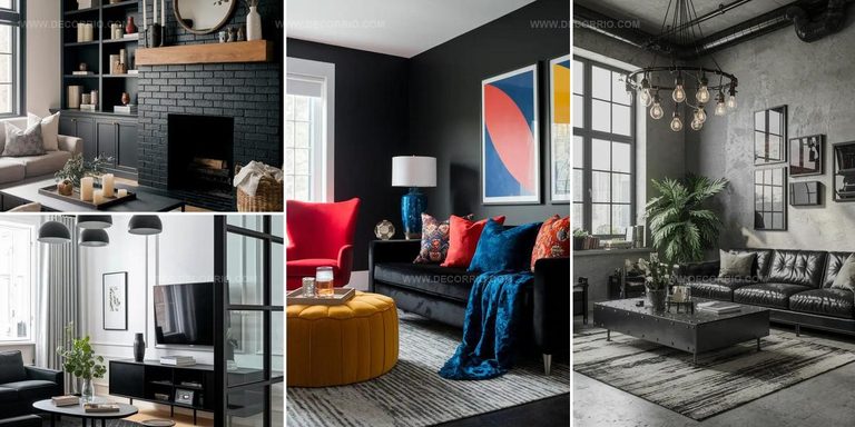 6333498 Refined Black Living Room Ideas