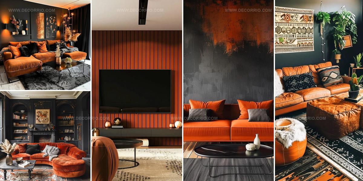 6192015 Black & Rust Living Room Ideas